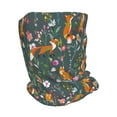 thumbnail image 2 of Bingfone Men Women Slouch Beanie Wolf Fox In Flower Forest Print Cap Hip-Hop Hat Headwear Hats Turban Unisex, 2 of 8