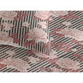 thumbnail image 3 of Ambesonne Rose Pattern Quilted Bedspread Set 3 Pcs, Boho Autumnal Flowers, Queen, Pale Pink Cinnamon Blush, 3 of 4