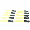 thumbnail image 3 of 10pcs zipper tag pulls Replacement Cord Puller Slider Jacket Backpack Black/ Yellow, 3 of 8