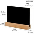 thumbnail image 5 of 10pcs 4x3 inch Mini Tabletop Chalkboard Signs with Wood Base Stand,Countertop Chalkboard,Rectangle Chalkboards Blackboard, 5 of 5