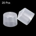 thumbnail image 2 of Uxcell 20pcs Rubber End Caps 35mm ID Vinyl Round Tube Bolt Cap Cover Screw Thread Protectors Clear, 2 of 6