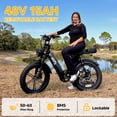 thumbnail image 4 of TST Electric Bike for Women, 20"x4" Fat Tire, 750W Motor 48V/15AH Tested to UL 2849 Standard by SGS, Dual Hydraulic Disc Brakes, Full Suspension, 4 of 13