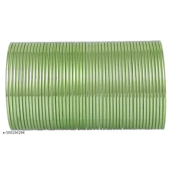 Handmade Pista Color 36 PCS Creta Metal bangle bracelet For Girls Made In India High Quality Metal Bangles