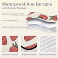 thumbnail image 2 of Strawberries Beach Blanket Outdoor Picnic Blanket 78"x 78" Waterproof Foldable for Beach Camping Travel Hiking Grass Lawn Park, 2 of 5