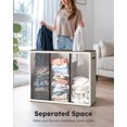 thumbnail image 2 of Cesto de ropa SOLEDI 180 L con tapa de 3 secciones extra grande, 2 of 7