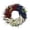 Blue, Red and White, variant on 4th of July Wreath for Front Door, 18 inch Patriotic American Flag Door Wreaths, Collasible Red White Blue Wheat Wreath Home Wall Window Decorations for Window Porch for National Holiday
