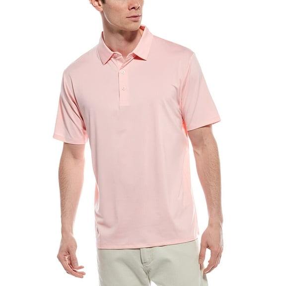 Callaway mens Premium Heather Polo Shirt, l, Pink