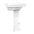 thumbnail image 3 of TOTO® Promenade® 24" x 19-1/4" Rectangular Pedestal Bathroom Sink for 8 inch Center Faucets, Cotton White - LPT532.8N#01, 3 of 5