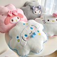 thumbnail image 2 of Sanrio-bonito cojín de flores de Hello Kitty Kuromi, almohada de dibujos animados de Anime, peluches adorables, decoración del hogar, regalos de navidad, 2 of 5