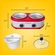 thumbnail image 4 of Nostalgia Game Day - Olla lenta de 2.5 cuartos de galón con tapa y cucharón, diseño similar a un barril, cocina alitas de pollo, albóndigas, chile, queso, sopa, guisos y más, 4 of 5
