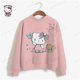 thumbnail image 3 of Sudadera con capucha de gran tamaño de otoño Sudadera con capucha de gran tamaño kawaii para mujer Sudaderas de moda HELLO KITTY Ropa Y2k Sudadera kawaii para mujer, 3 of 5
