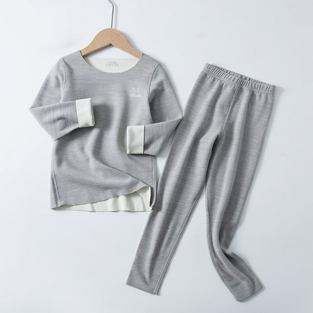 Cowsor Pyjama Doux en Modal pour Garçons et Filles, Ensemble Douillet à Manches Longues, Tenue de Nuit, Ensemble de Pyjama 2 Pcs