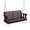 Rustic, variant on 4 FT Outdoor Wooden Porch Swing Chair Bench, Heavy Duty 880 LBS Suspended Patio Recliner w/ Hanging Metal Chains, Solid Hardwood Desktop Frame Hanging Seat Setup for Courtyard Garden Outside