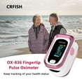 thumbnail image 5 of SUWU Pulse Oximeter Fingertip Oxygen Monitor Fingertip for Sports Use,with Lanyard Rose Red, 5 of 7