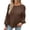 Coffee, variant on Vedolay Womens Tops Long Sleeve 2023 Pullover Tee Sweatshirts Blouse GN1,L