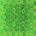 thumbnail image 1 of Ahgly Company Indoor Square Abstract Green Modern Area Rugs, 4' Square, 1 of 4