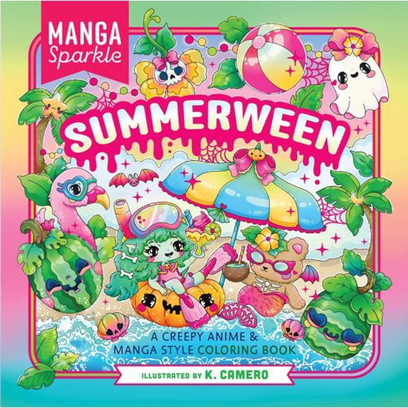 Manga Sparkle: Summerween: A Creepy Anime Manga Style Coloring Book