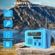 thumbnail image 2 of Radio Solar Multifuncional con Manivela, Radio Portátil AM/FM/NOAA, Altavoz Bluetooth con Lámpara de Lectura LED para Exteriores C, 2 of 5