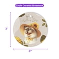 thumbnail image 5 of Happy Women's Day Siamese Sunflower Vintage Proud Mom Ceramic Round Ornament Cat Lover Kitten Owner Gifts Home Tree Decor - 02030, 5 of 5