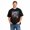 Black-28, variant on Unisex Cotton T-Shirt, Neon Mask Call Me Retro Graphic Crew Neck Short Sleeve Tee for Halloween Party