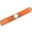 Silver Orange, variant on Monogram Blank Round Leather Cuff Wrap Snap Bracelet Women Men Engraved Bracelet