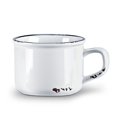 thumbnail image 1 of Abbott Collection AB-27-ENAMEL-CAP-WHT Tasse à Cappuccino Aspect Émail 2,5 Po, Blanc, 1 of 1