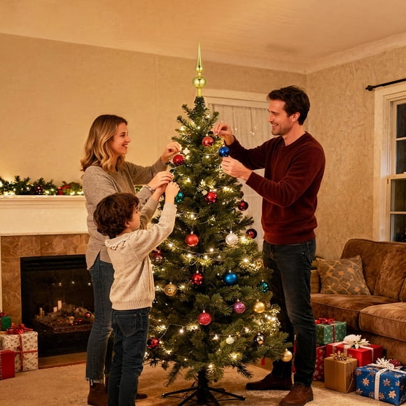 BESTYASH 3Ud Adorno De Para Decorar Árbol En Material Plástico Y Sofisticado