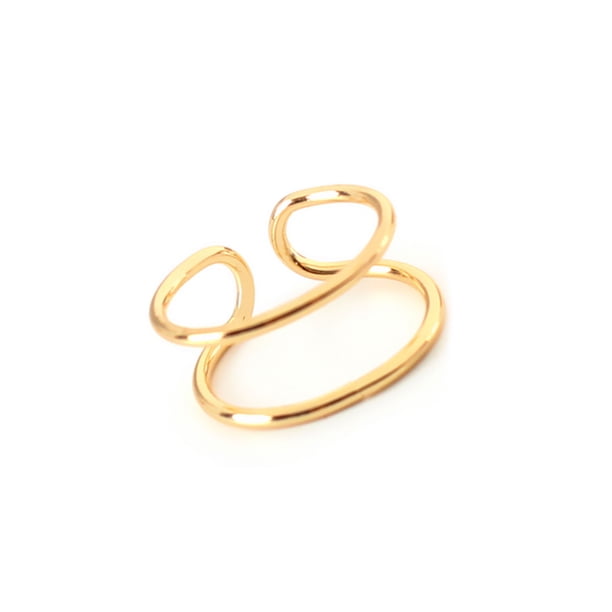 Sonducket Anillos de boda, fiesta de compromiso, moda de viaje, anillo de aleación abierta, joyería portátil para mujer, regalo de cumpleaños Ropa, zapatos y accesorios Miscelánea Oro