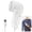 White, variant on Portable Electric Fabric Lint Remover, Rechargeable Clothes Shaver, Fuzz & Pill Trimmer for Sweaters, Blankets & Furniture