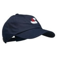thumbnail image 5 of Christmas Hat Embroidered Unstructured Cap - Navy OSFM, 5 of 5