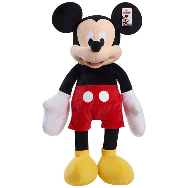 Disney Junior Mickey Mouse 40 Pouces Géant Peluche Mickey Mouse Peluche pour les Enfants, Officiellement Autorisé Jouets pour Enfants pour les Âges 2 jusqu'à par Juste Jouer