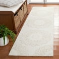 thumbnail image 3 of SAFAVIEH Blossom Brody Medallion Runner Rug, Ivory/Grey, 2'3" x 8', 3 of 9