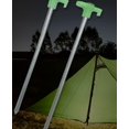 thumbnail image 5 of estacas de acero para tienda de campaña, clavijas largas y duraderas con soporte de plástico para acampar, 5 of 5
