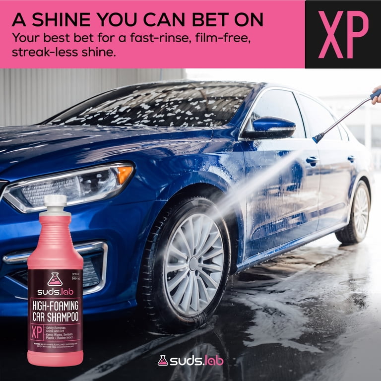 SudsLab High Foaming Car Wash Shampoo 32 oz, Effectively Removes