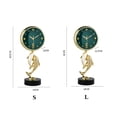thumbnail image 2 of Bedroom Clock Rhinestone Seat Clock Living Room Desktop Clock Office Clock Mantel Clock Desk Clock Home Decorative Sitting Clock Pendulum, 2 of 7