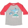 thumbnail image 3 of Inktastic My Big Sister Loves Me with Cute Sharks Boys or Girls Toddler T-Shirt, 3 of 5