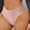 Pink, variant on Sunvit-Panties Juniors Ribbed Bikini Underwear, Nylon Spandex Soft Breathable Mid-Rise, Gray Size M, Everyday Figure-Flattering Comfort Underwear for Juniors