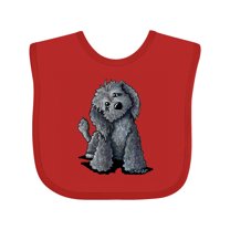 Inktastic Curious Black Doodle Boys or Girls Baby Bib