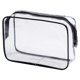 thumbnail image 1 of Bolsa de transporte transparente para artículos de tocador Laklulu con bolsa de almacenamiento impermeable de plástico portátil con cremallera, 1 of 5