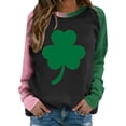 thumbnail image 1 of Chemise de la Saint-Patrick pour Femmes, Chandails en Molleton Décontractés à Manches Longues, Imprimé Graphique Amusant, 1 of 5