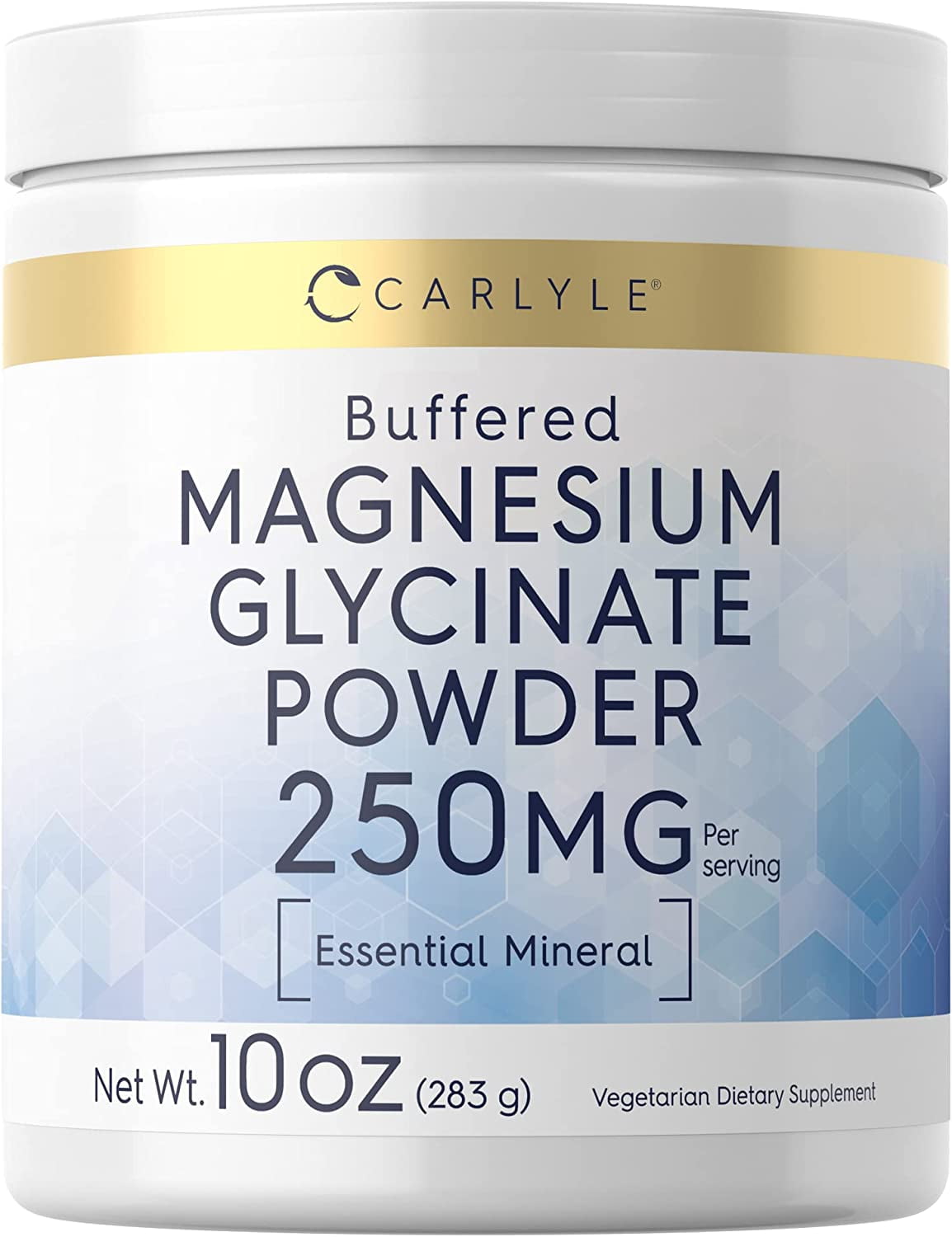 Magnesium Glycinate Powder 10 oz 250 mg Vegetarian by Carlyle