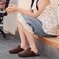 thumbnail image 3 of Lezzglt Kids Suede Clogs with Cork Footbed,Boys Girls Sandals, Adjustable Buckle Slip-On Slippers, Arch Support Mules for Indoor Outdoor, 3 of 7