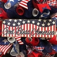 thumbnail image 4 of Independence Day Wreath,15Inch 4th of July Wreath for Front Door, Patriotic Glory American Flag Wreath Memorial Independence Veterans Day Outside Indoor Porch Wall Decor, 4 of 5