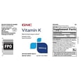 thumbnail image 2 of GNC Vitamin K 100mcg, Helps Body Transport Calcium, 180 Tablets, 2 of 5