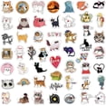 thumbnail image 3 of 50pcs Cute Cat Stickers, Kawaii Waterproof Vinyl Animal Stickers for Water Bottle, Laptop, Skateboard Bicycles Bumper Sticker Decals for Kids Teens Gi, 3 of 4