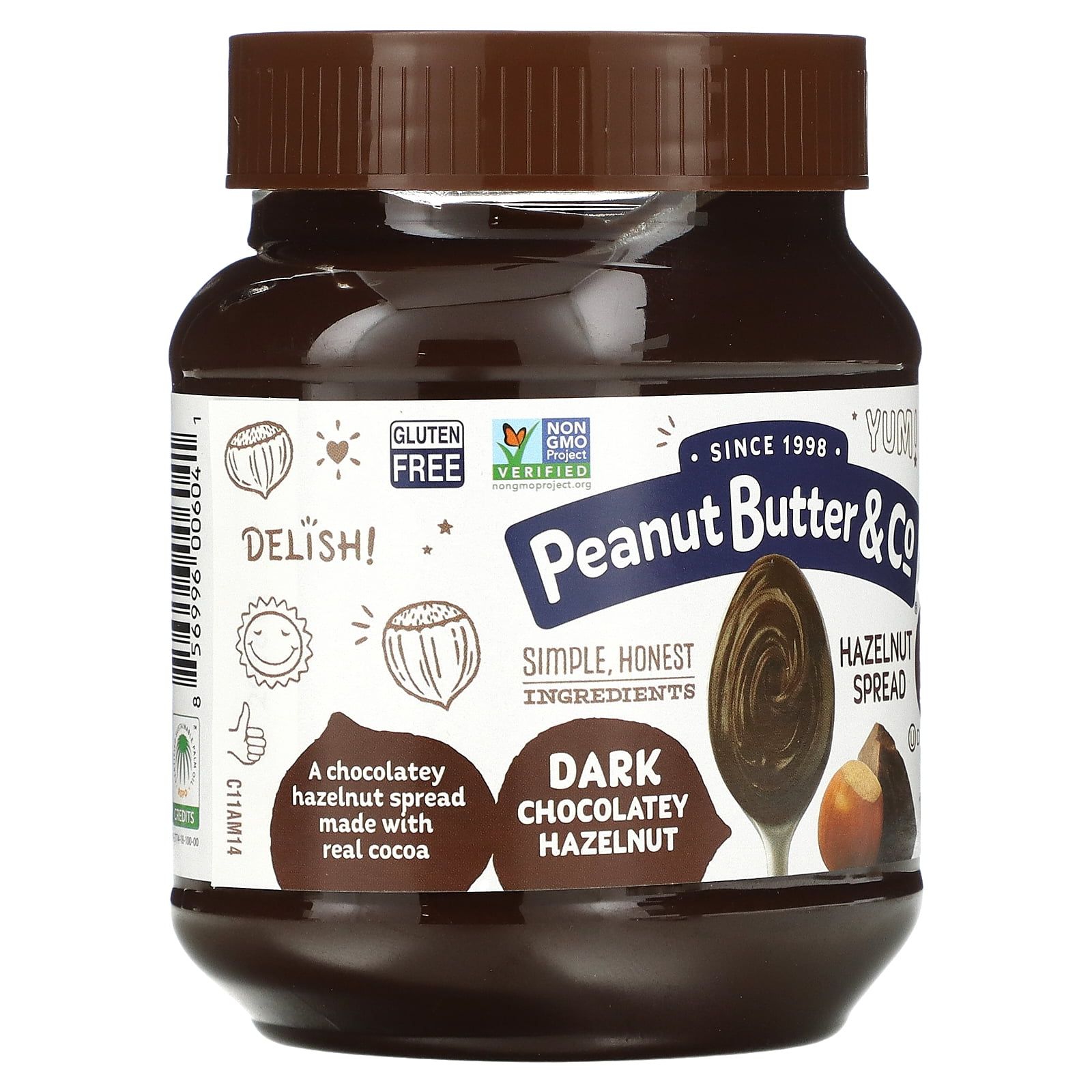 Peanut Butter & Co., Hazelnut Spread, Dark Chocolatey Hazelnut, 13 oz Pack of 3