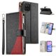 thumbnail image 1 of Funda cartera GANGXUN para Samsung Galaxy A12/M12 , cuero PU con tarjetero, cremallera, correa de mano, soporte y protección 1045°, 1 of 6