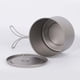 thumbnail image 3 of Taza Outdoor Lixada 900ml Copa de titanio Olla ultraligera Taza portátil con tapa y asa plegable Aca Lixada Taza Outdoor, 3 of 7