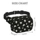 thumbnail image 4 of Fotbe Rose Flowers Cangurera Cuadrada con Estampado de Doble Capa, Bolsa de Cintura Ajustable Mini para Hombres y Mujeres, 4 of 9