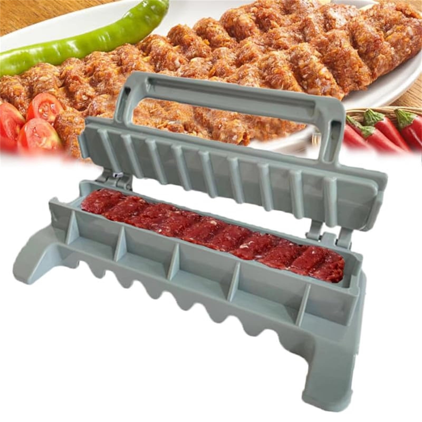 Portable Folding Barbecue Mould Skewer,Outdoor Barbecue Practical Tool Skewer
